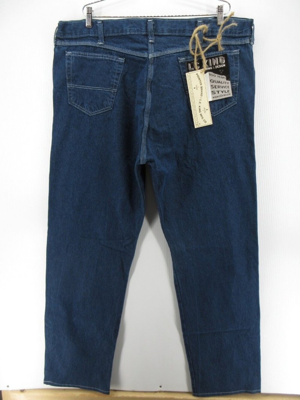 VGT Pointer Brand Jeans 44x34 Denim Made in USA L.C. King Carpenter NEW